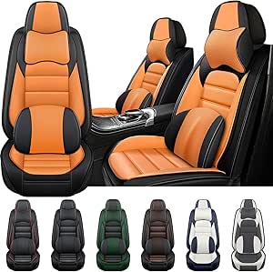 Car Seat Cover Fit For Nissan 350Z 2003-2009,Compatible Airbag Non-Slip Waterproof Seat Covers,Car Seat Protector Premium Interior (Standard 2 Seats,Gray White), Seat Covers - Canada - View #4