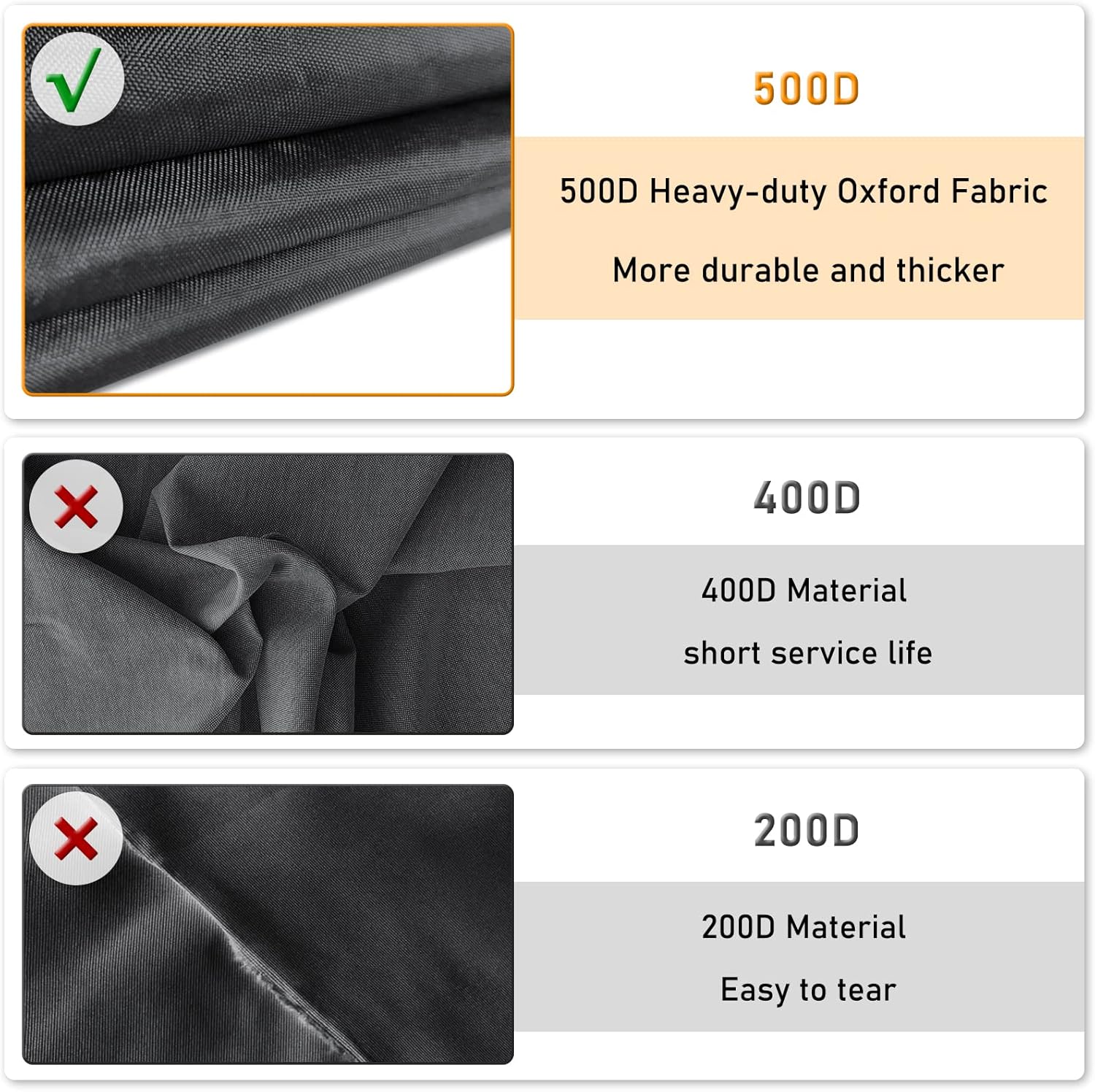 STARTWO 4 Piece Patio Furniture Covers Heavy Duty Outdoor Furniture Cover Waterproof Patio Table and Chair Set Cover : Patio, Lawn & Garden