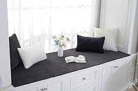 Vista 11 de SUCADA Custom Size Plush Bay Window Seat Mat, Sofa Slipcover, Thickened Non-Slip Couch/Bench Seat Cover for Window Sill Tatami