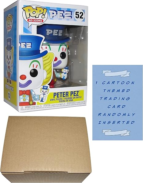 Amazon Co Jp Funko Pop Pez 広告 アイコン ピーター Pez ファンコ ポップ 52 ビニールフィギュアセット 漫画がテーマのトレーディングカード1枚 段ボールポッププロテクターボックス1個 ピーターペッツブルーハットポップ Toys Games