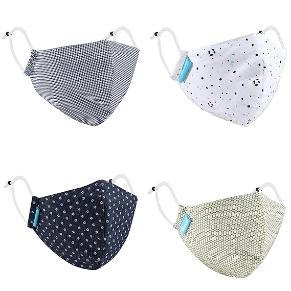 Maple MP-02 Printed Cotton Face mask For Women Fashion 3 Layer Reusable & washable Anti Pollution Men Boys Girls Kids Mask Unisex free size