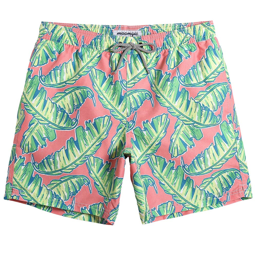 maamgic Mens Slim Fit Swim Shorts Swim Trunks 7 inch