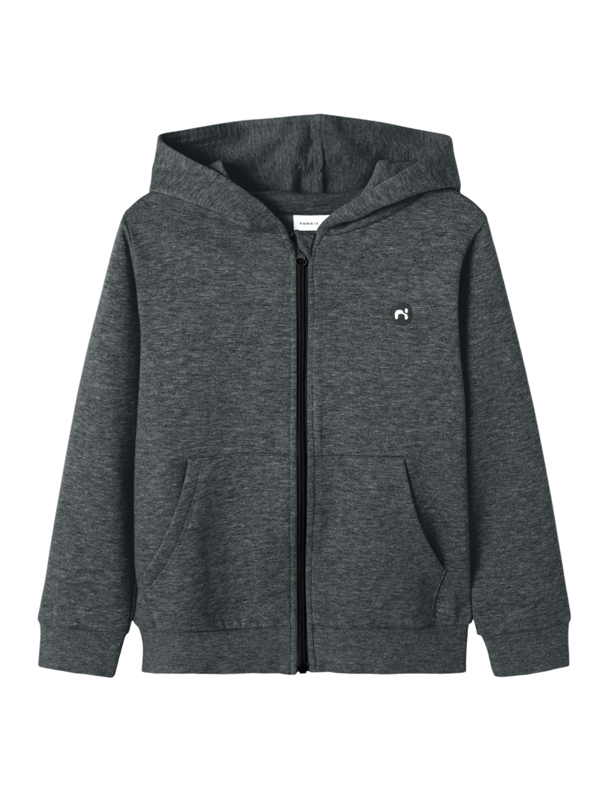 Name IT Jungen Nkmvimo Ls Sweat Card Bru Noos, Dark Grey Melange, 146-152 EU