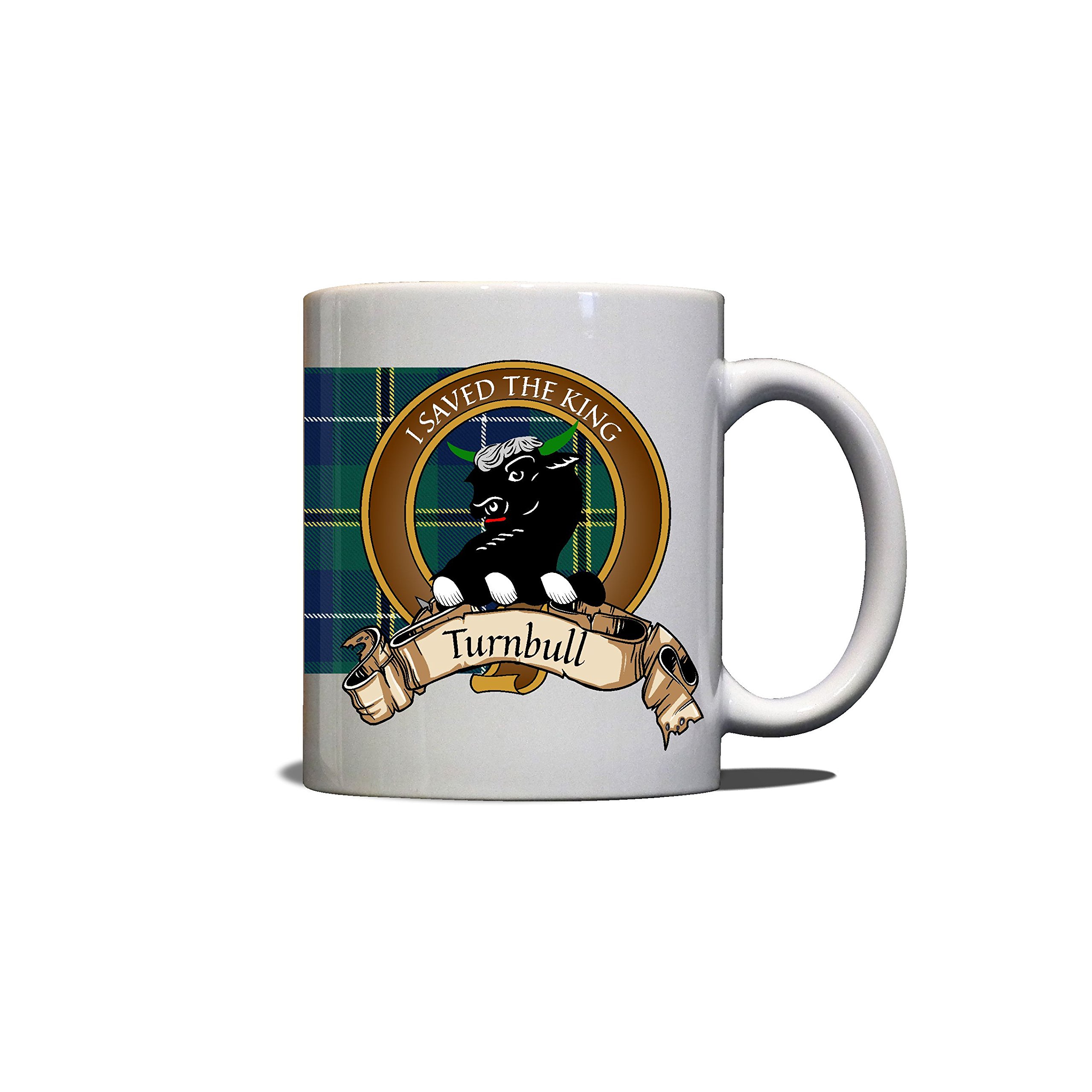 Turnbull Scottish Clan Crest Motto Tartan Mug