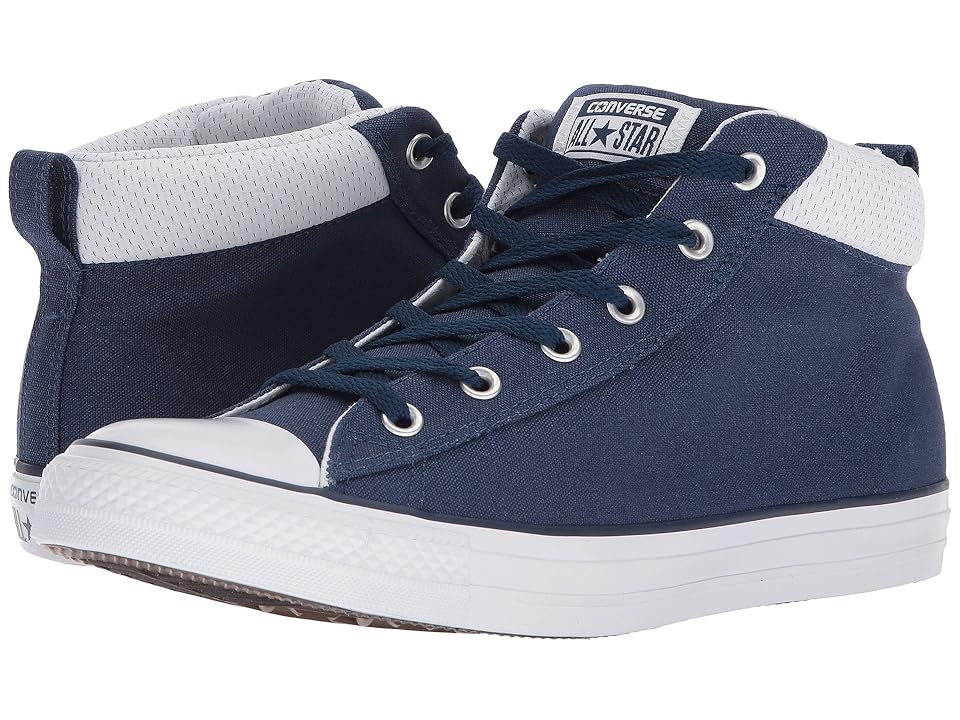 

Converse Chuck Taylor(r) All Star(r) Street Mid (Navy/Navy/White) Men's Shoes