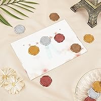 Vista 5 de CRASPIRE Calcomanías adhesivas para sellar cera, 25 unidades, estrellas de luna, sellos de cera autoadhesivos, calcomanías decorativas