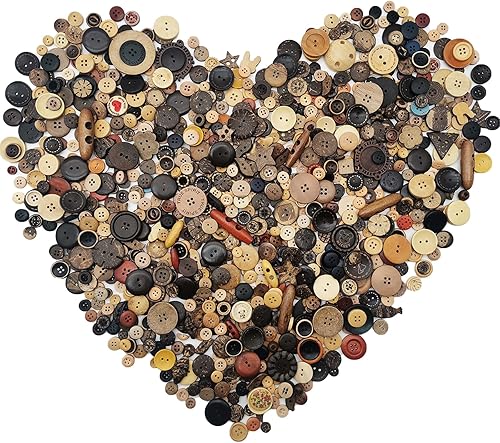 Miniatura 18 de 600-700 piezas de botones de Navidad para manualidades a granel mezclados en rojo, verde y blanco, botones para manualidades de tamaños variados