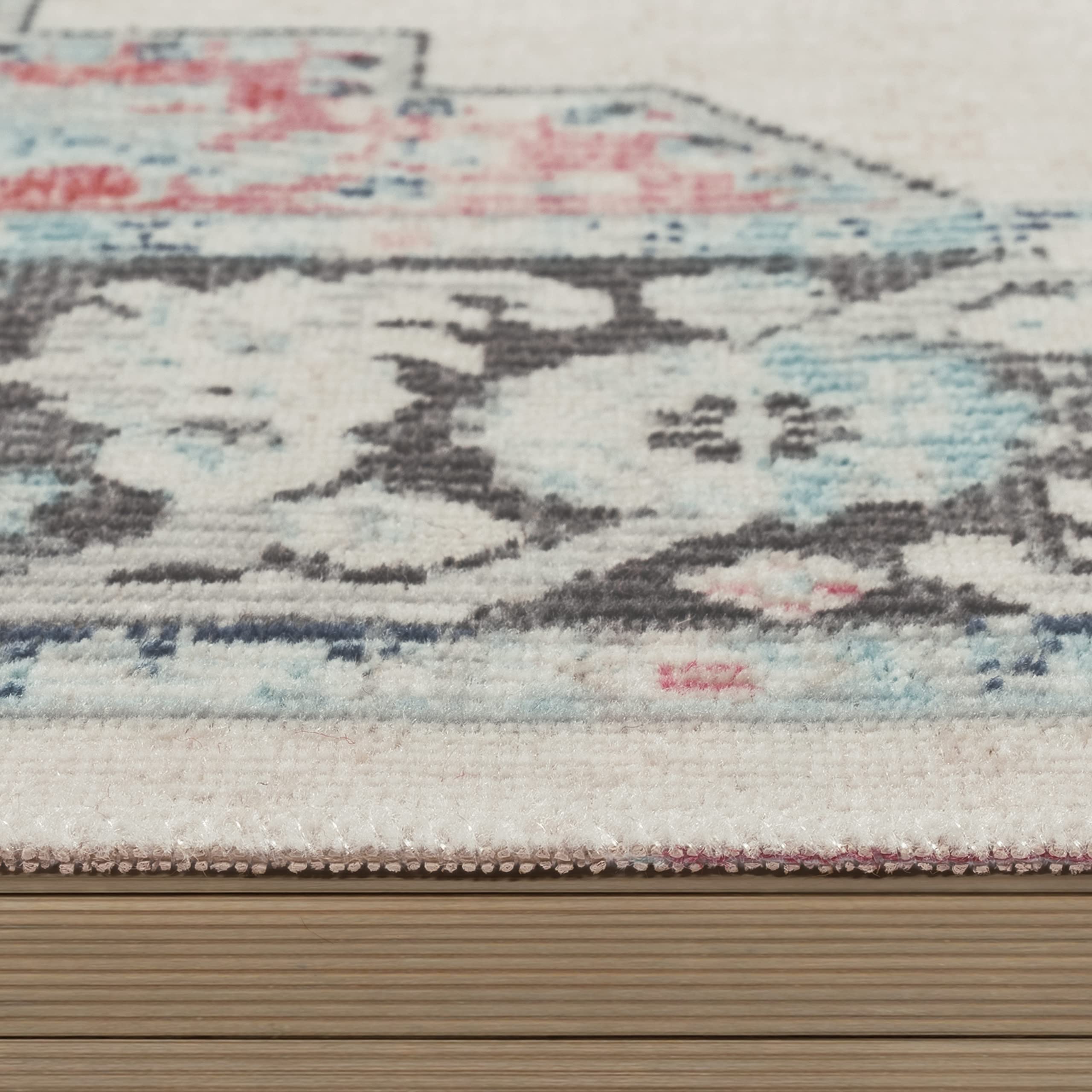 Paco Home In- & Outdoor-Teppich Für Balkon Terrasse, Kurzflor Mit Orient-Design In Beige, Grösse:Ø 200 cm Rund