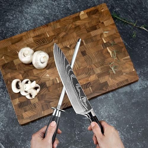 Miniatura 5 de SENKEN - Cuchillo profesional de acero para afilar, increíblemente fuerte, para afilar y afilar cuchillos de hasta 63 HRC, incluyendo todos los