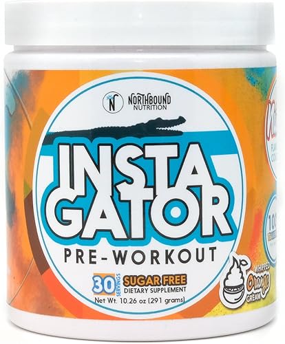 NorthBound Nutrition InstaGator - Polvo de preentrenamiento (crema naranja batida)