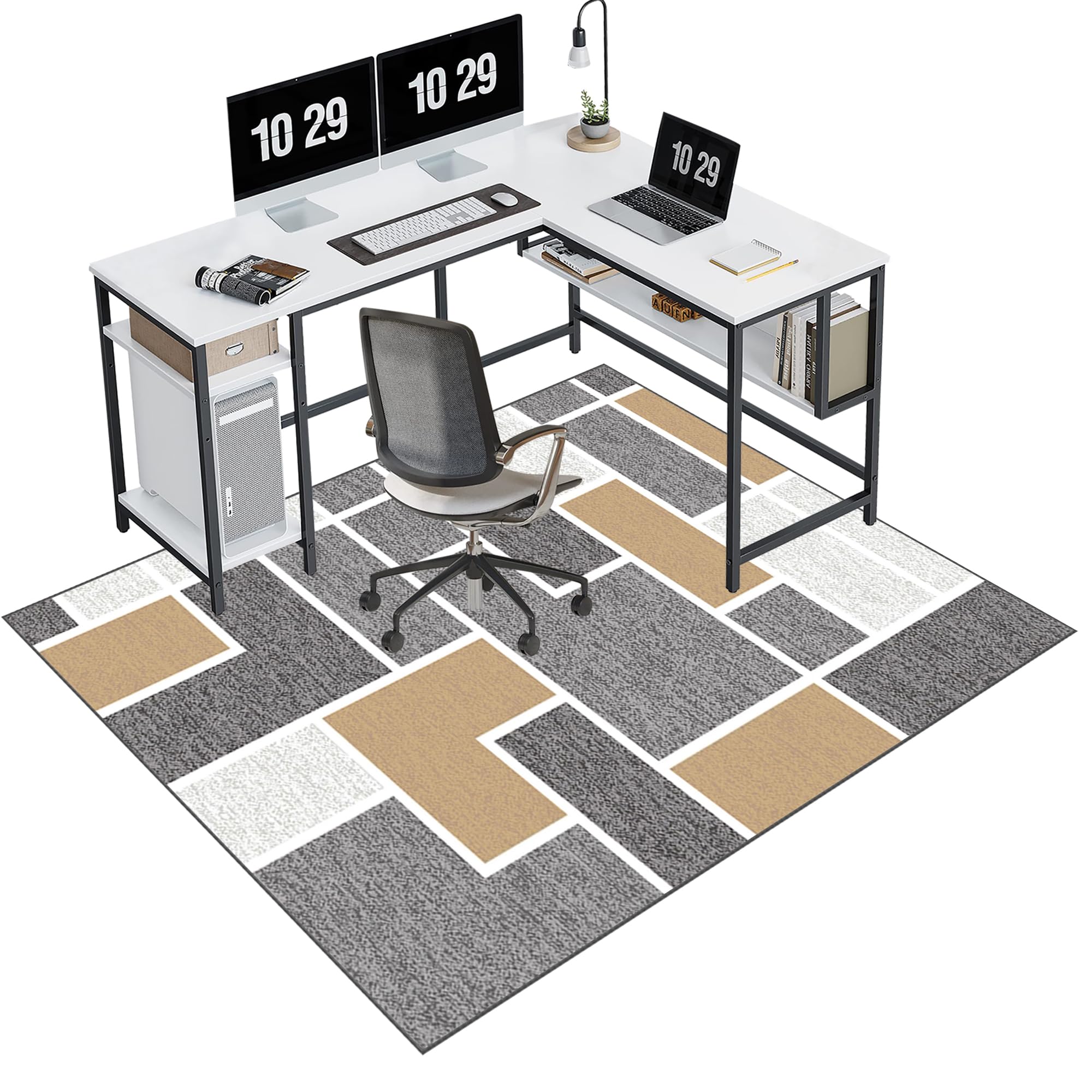 130 x 150 cm Heavy Duty Office Mat for Hard & Carpet Floors | Rolling & Gaming Chair Protector