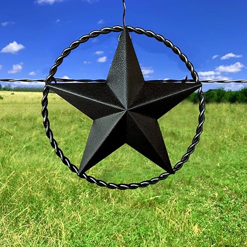 Miniatura 4 de Estrella de pared de metal de bronce oscuro – Estrella de granero, estrellas de metal para exterior o interior, estrella de Texas, decoración de
