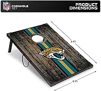 Vista 7 de Wild Sports - Set Deluxe para Jugar Cornhole con Tablero de MDF de 2 x 3 Pies - Incluye Esquinas y Delantales
