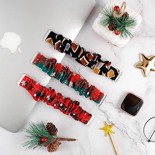 Miniatura 43 de TOYOUTHS - Bandas elásticas para Fitbit Versa/Versa 2/Versa Lite, edición especial para mujeres, niñas, elásticas, de tela, estampadas, de repuesto