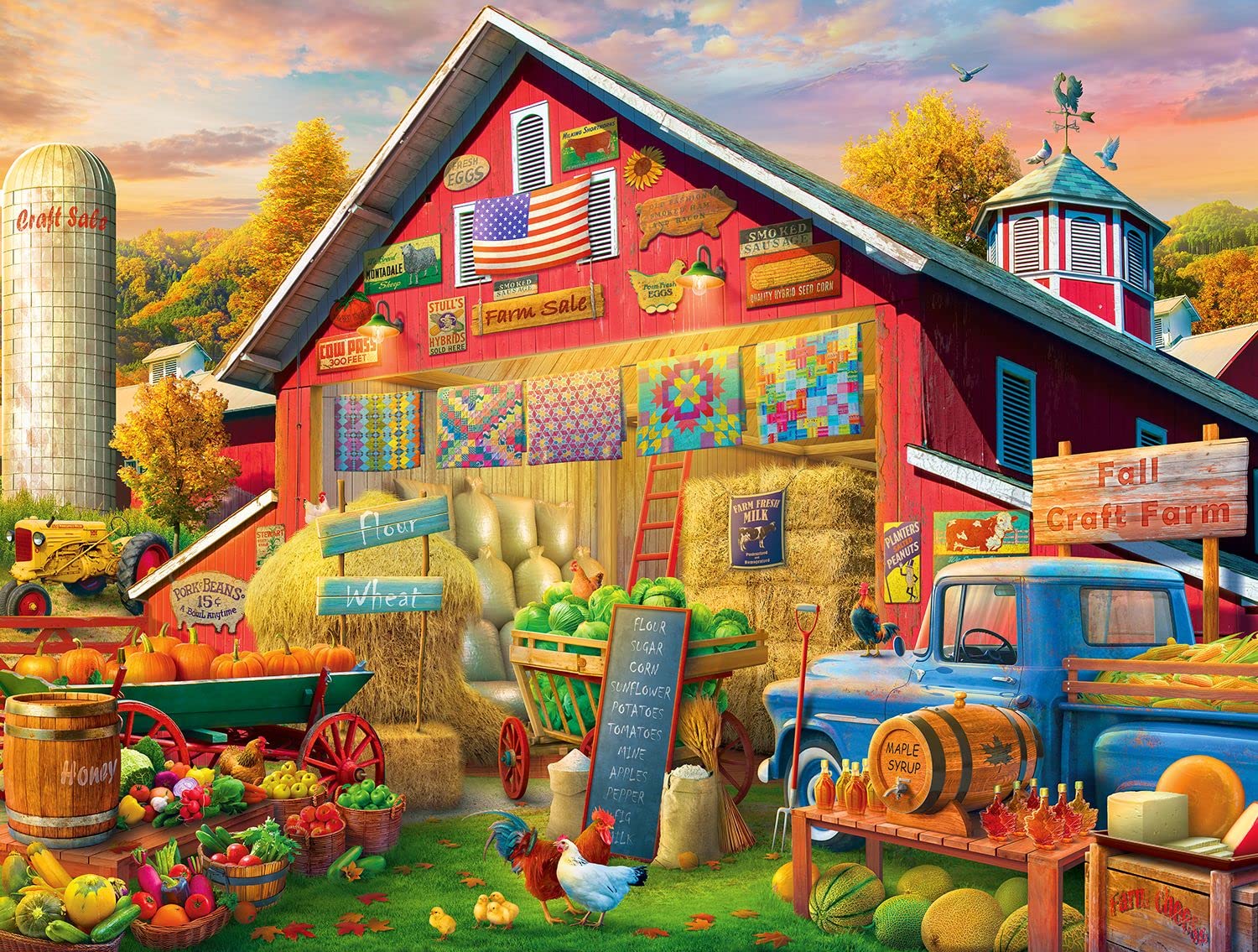 Springbok1000 Piece Jigsaw Puzzle Golden Days - Made in USA