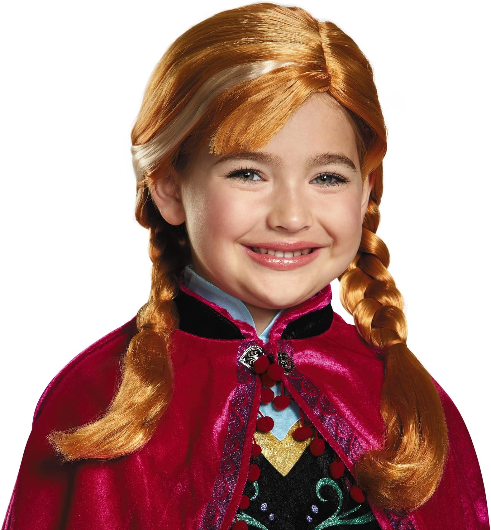 Disguise Disney's Frozen Frozen'S Anna Child Wig Girls Costume, One Size Child