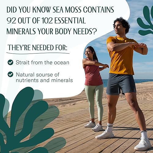 Miniatura 5 de TrueSeaMoss - Musgo marino irlandés, 100% orgánico, seco, chondrus crispus deshidratado, limpio, avanzado y silvestre