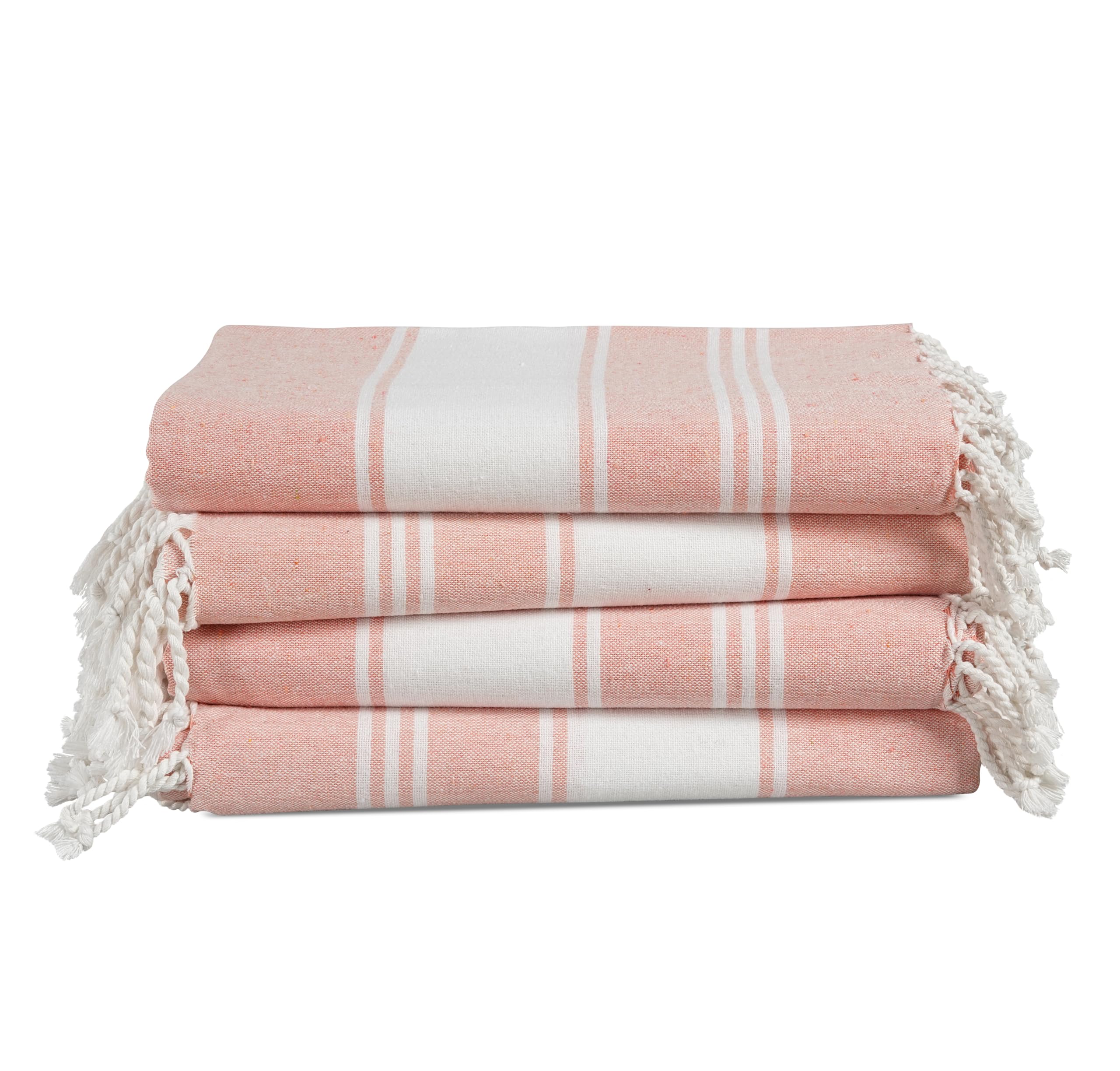 LANE LINEN Oversized Turkish Beach Towels, 4 Pack, 39"x71" Cotton Rich & Quick Dry Pool Towels, Pre-Washed