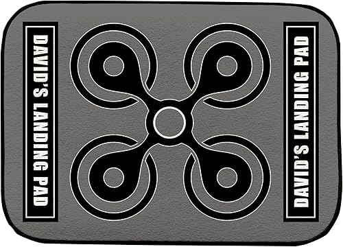 Miniatura 1 de Artylicious Personalised Drone Landing Pad - Grey pad 44cm x 32cm DP102,Mavic 3, Mavic Air 22S, Mavic Mini 2, Mavic 2 ProZoom, Drone Accessories -