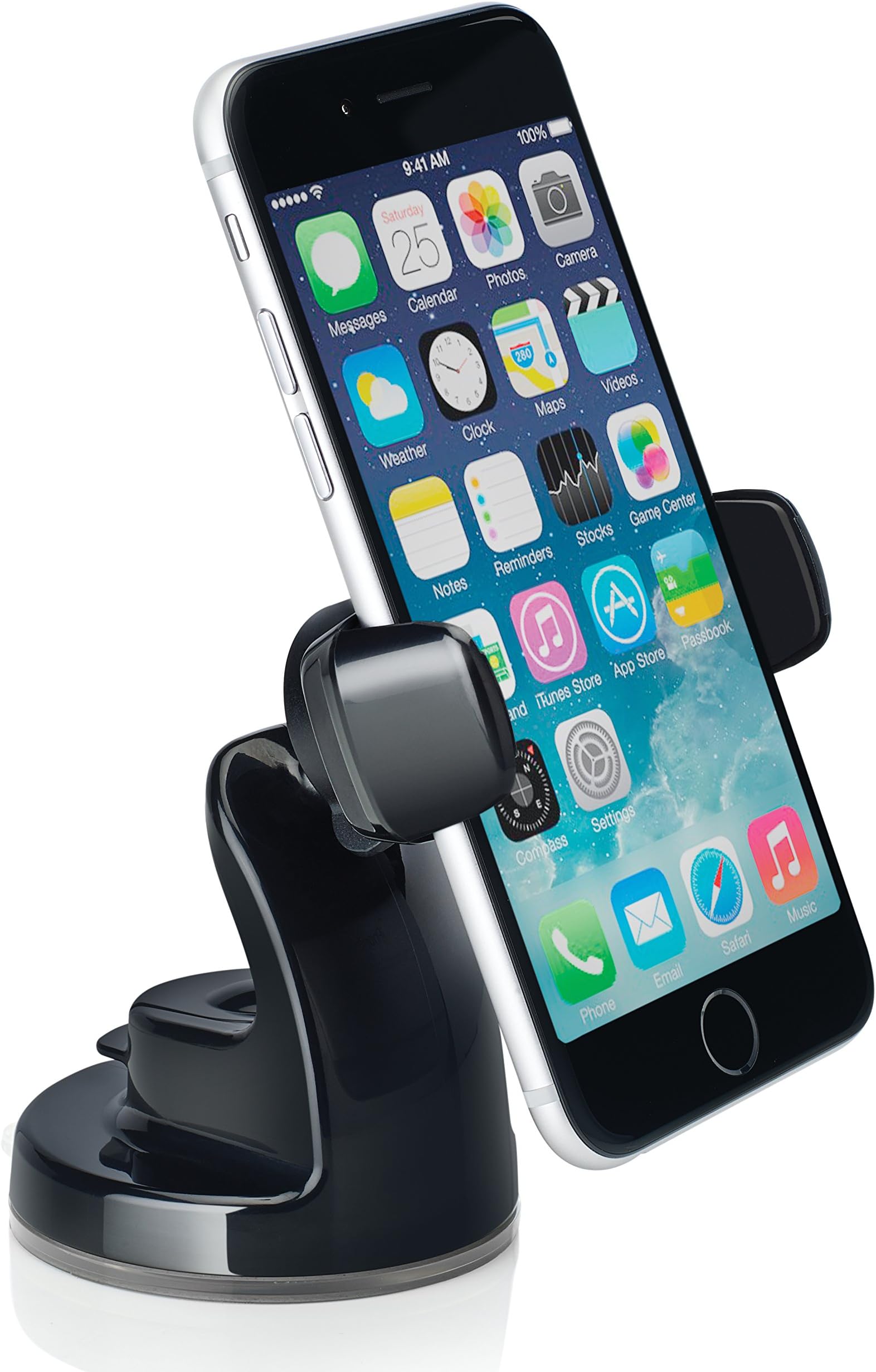 OSOMOUNT Smart Plus Universal Desk Mount in Car Holder Dashboard Windscreen for Any iPhone, Samsung Galaxy, Note & Other Smartphone