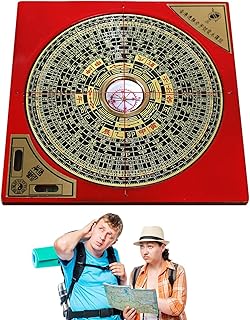 Bússola de decoração vintage - Decoração chinesa Feng Shui Lo Pan Compass | Retro portátil mini yang ba gua liga luo pan bússola profissional para escritórios, casa Youyan