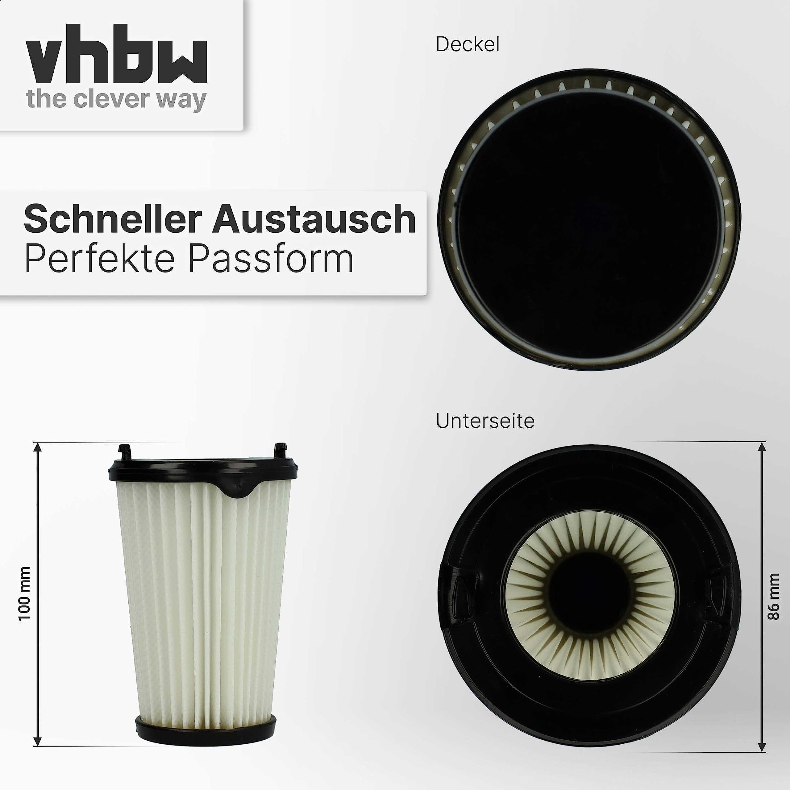 Vhbw Set Da 2x Filtro A Pieghe Piatte Compatibile Con Protool Festool Vcp250e Vcp700e Vcp700e M Aspirapolvere Cartuccia Filtrante 67100439