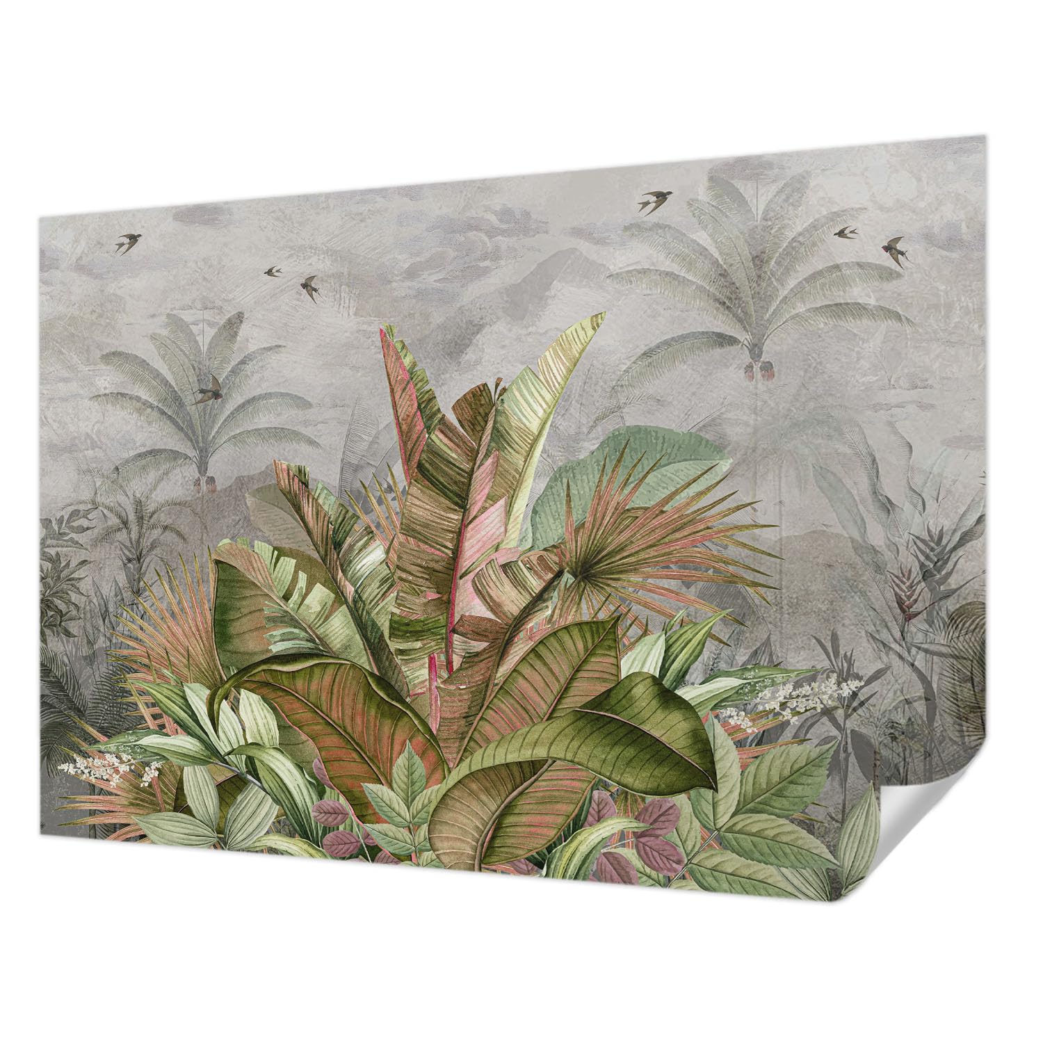 Papier peint jungle exotique pour salon et chambre moderne 208x146 cm
