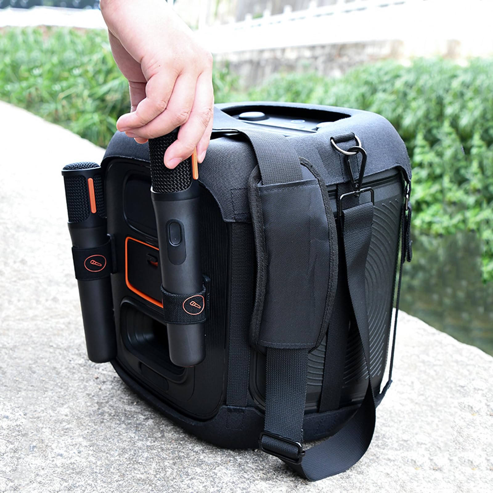 Pasek do Przenoszenia Futerał do JBL Partybox Encore 2 Głośnik Imprezowy Bluetooth,Partybox Encore Essential 2 EVA Pokrowiec Podróżny Paskiem na Ramię Torba na Ramię Akcesoria