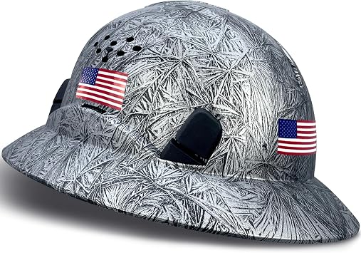 SAFEBUILDER Full Brim Hard Hats Construction Hardhats Safety Helmet Vented Adjustable Lightweight Sunshade Work Caps Industrial Head Protection ANSI Approved