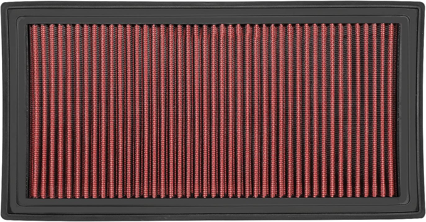 DNA Motoring AFPN-250-RD Washable Drop In Panel Air Filter Enhance Engine Performance Power & Acceleration Improve [Compatible with 07-10 Jeep Compass / 07-10 Patriot / 07-10 Caliber 2.0&2.4L]