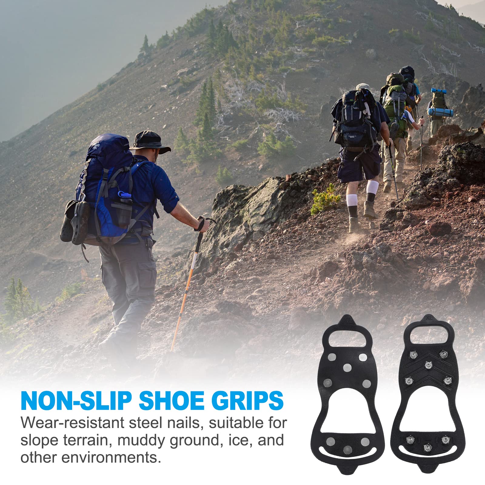 PATIKIL Crampons antidérapants en silicone pour chaussures et bottes