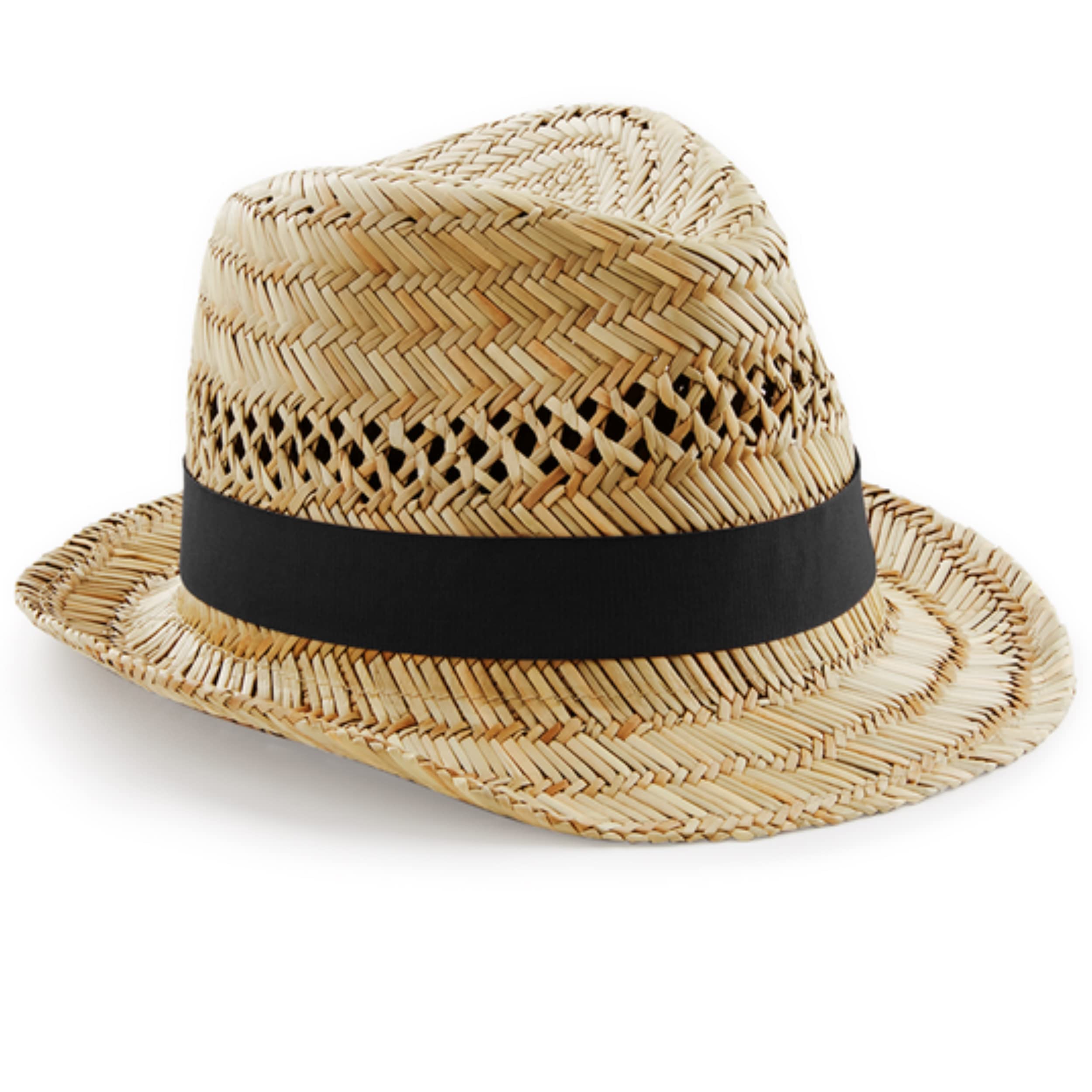 noTrash2003 Elegantes sombreros de paja: Fedora hombre, Trilby mujer, verano y cosecha hechos a mano. Tallas S/M mujer y L/XL hombre. Tonos beige. ¡Encuentra tu estilo único!