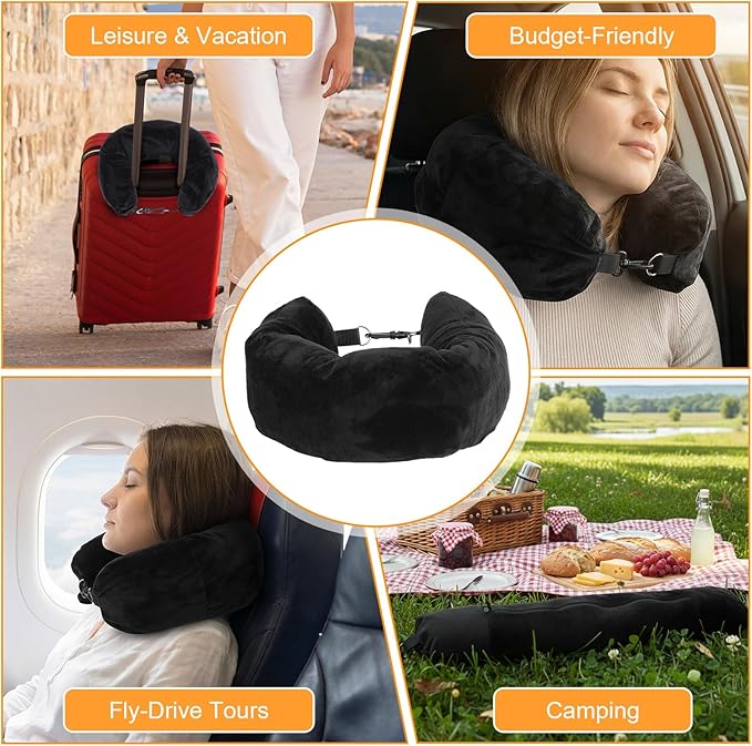 Almohada de viaje ajustable con relleno miniatura 7