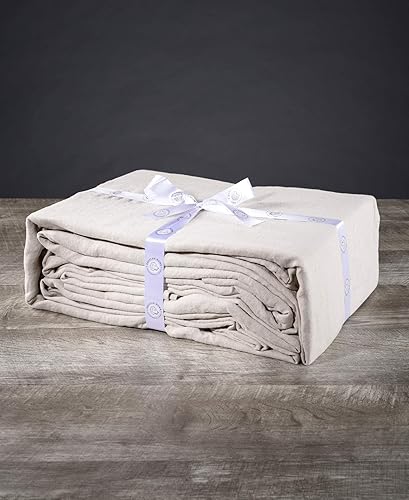 Miniatura 5 de Delilah Home Sustainable Living Sábanas de cáñamo 100% orgánico, tamaño individual XL, certificadas por GOTS y Vegan.org, fabricadas con orgullo en