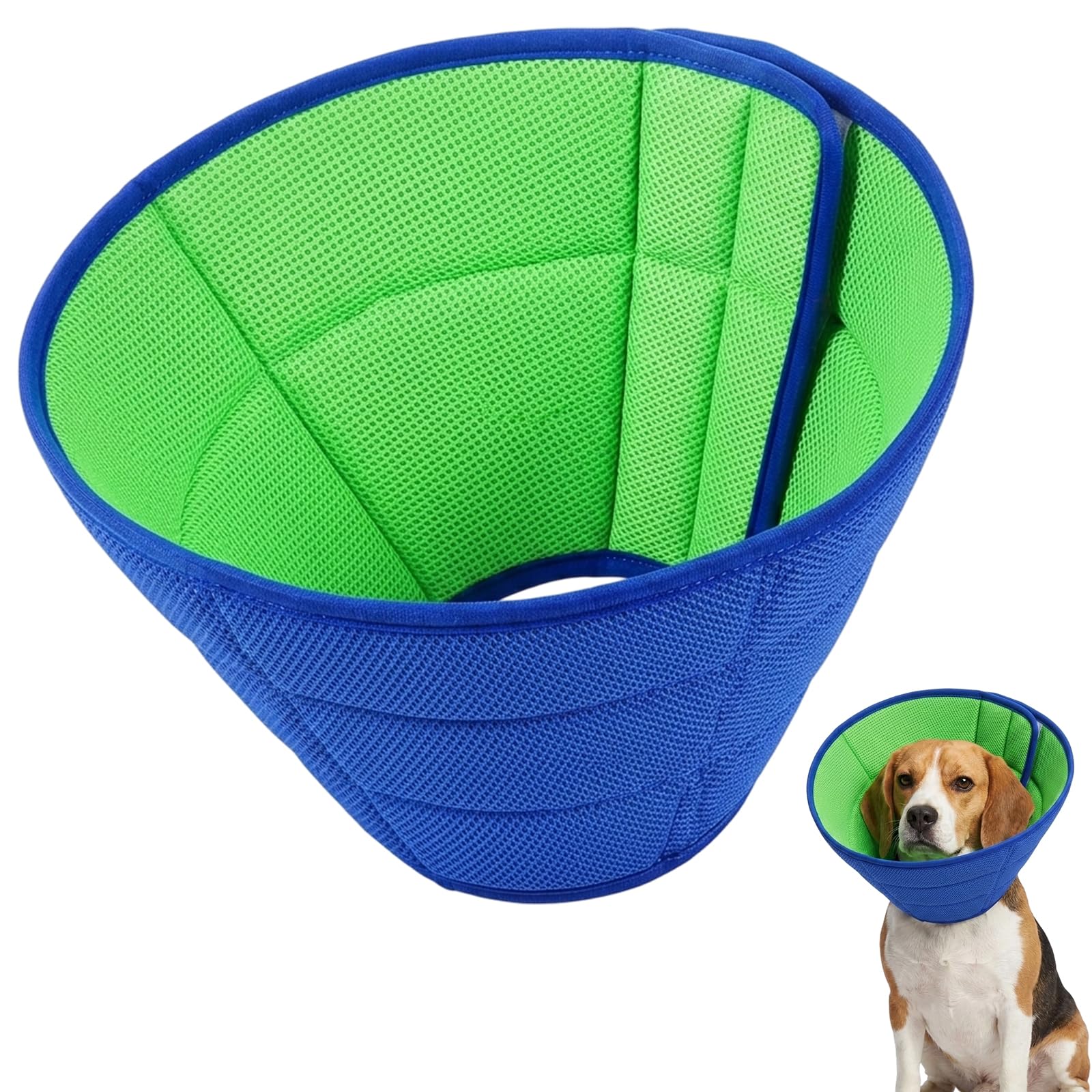 Dog Cone Collar, Soft Dog Cone After Surgery, Protective Recovery Collar for Dogs and Cats, Buster Collars for Pets, Comfortable Head Cone for Injury Protection, Size Small 23-27cm