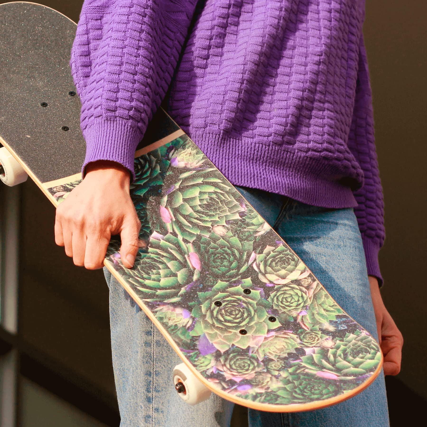 Komplett Skateboard von BTFL, ABEC 9 Kugellager, kanadischer Ahorn + Cooles Griptape, 8.125“ Board für Anfänger, Geschenke für Kinder, Skateboard für Erwachsene und Kinder ab 6 Jahre