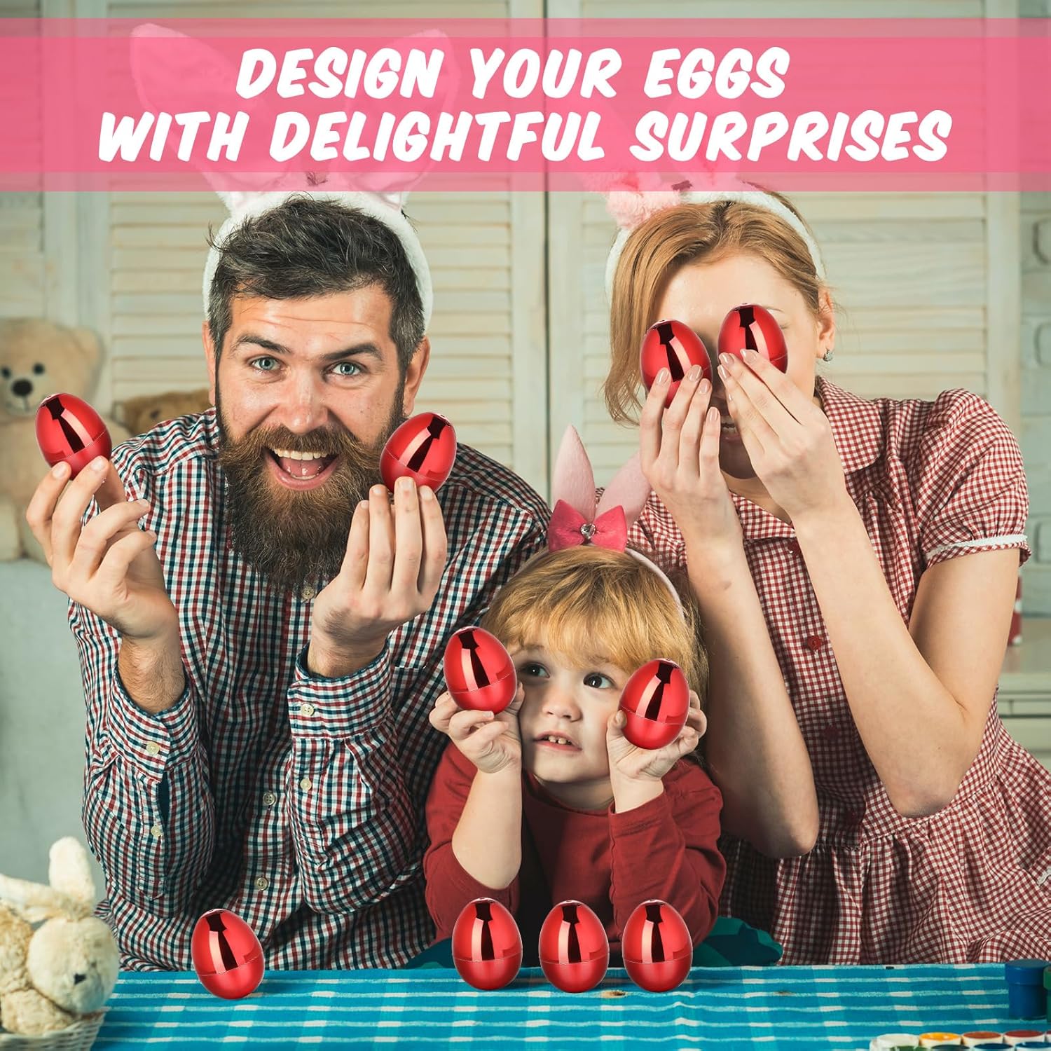 12 Pcs Fillable Easter Eggs 2.36 Inch Easter Eggs with Hinge Plastic Empty Eggs for Easter Egg Hunt Basket Stuffers Easter Theme Decorations (Colorful)