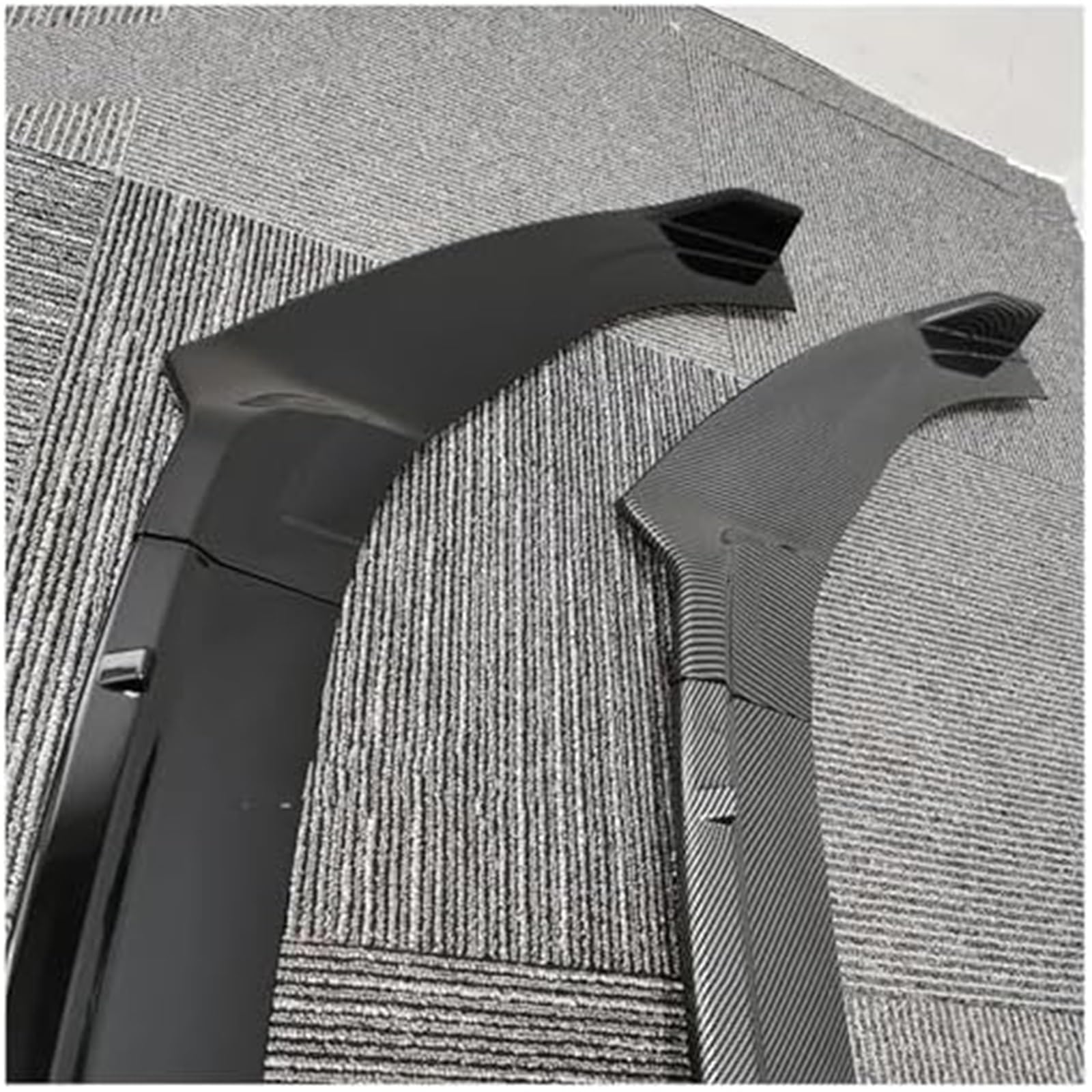 Splitter przedniego zderzaka Lip Diffuser Body Kit Spoiler Guard, do Golfa, 7 .5 MK7 ., GTI, GTD R, Line 2012-2020 (błyszcząca czerń) Spoiler samochodowy(BLACK Carbon Fiber Look)