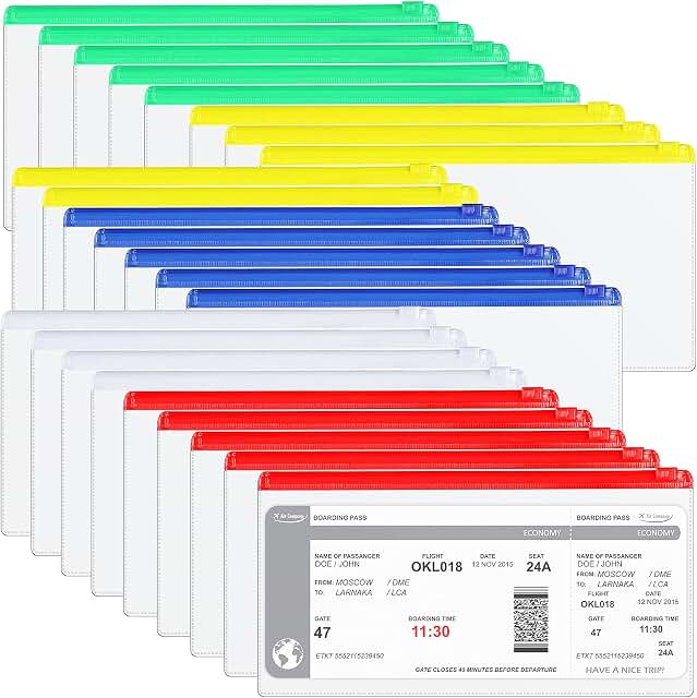 Marspark 100 Pcs Plastic Poly Envelopes