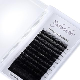Eyelash Extension Tray Easy Fans Fanning Blossom Lashes 3D 4D 5D 6D 7D 8D 9D 10D 12D Lash Trays 12 Line Fanning Lashes Eyeluvlashes Russian Volume Lashes Faux Mink (C Curl 0.07 Mix 8-15mm)