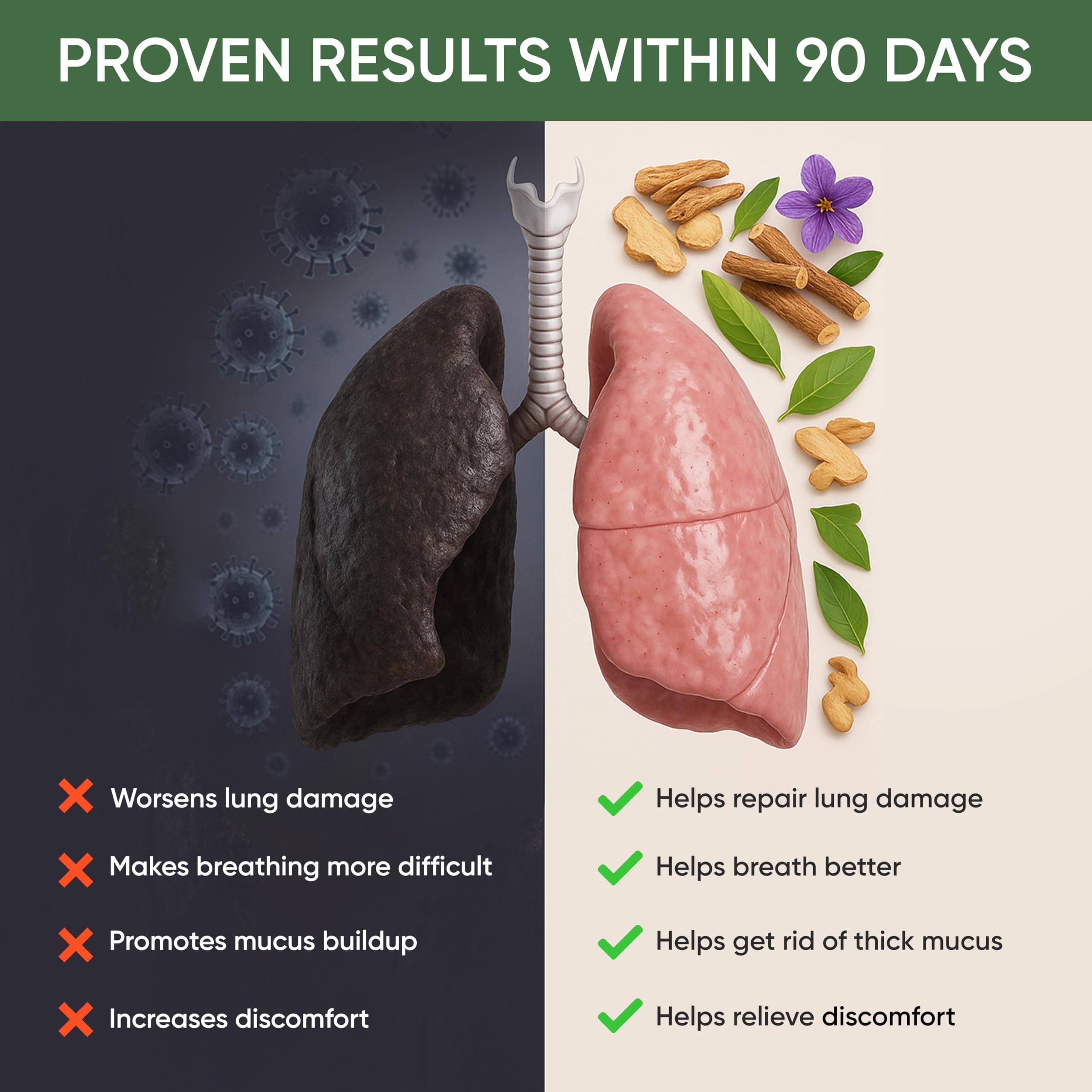 Namhya - Lungs Cleanse Herbal Tea - 100g (50 Cups) - Eases Congestion, Supports Breathing, Soothes Throat - Banafsha, Mulethi, Sonth, Vasaka - Natural, No Preservatives - Balances Kapha & Vata - Image 4 thumbnail