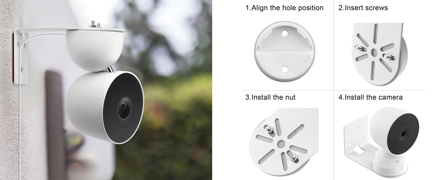 Amazon.com : UYODM 2Pack Adhesive Metal Wall Mount for Google Nest