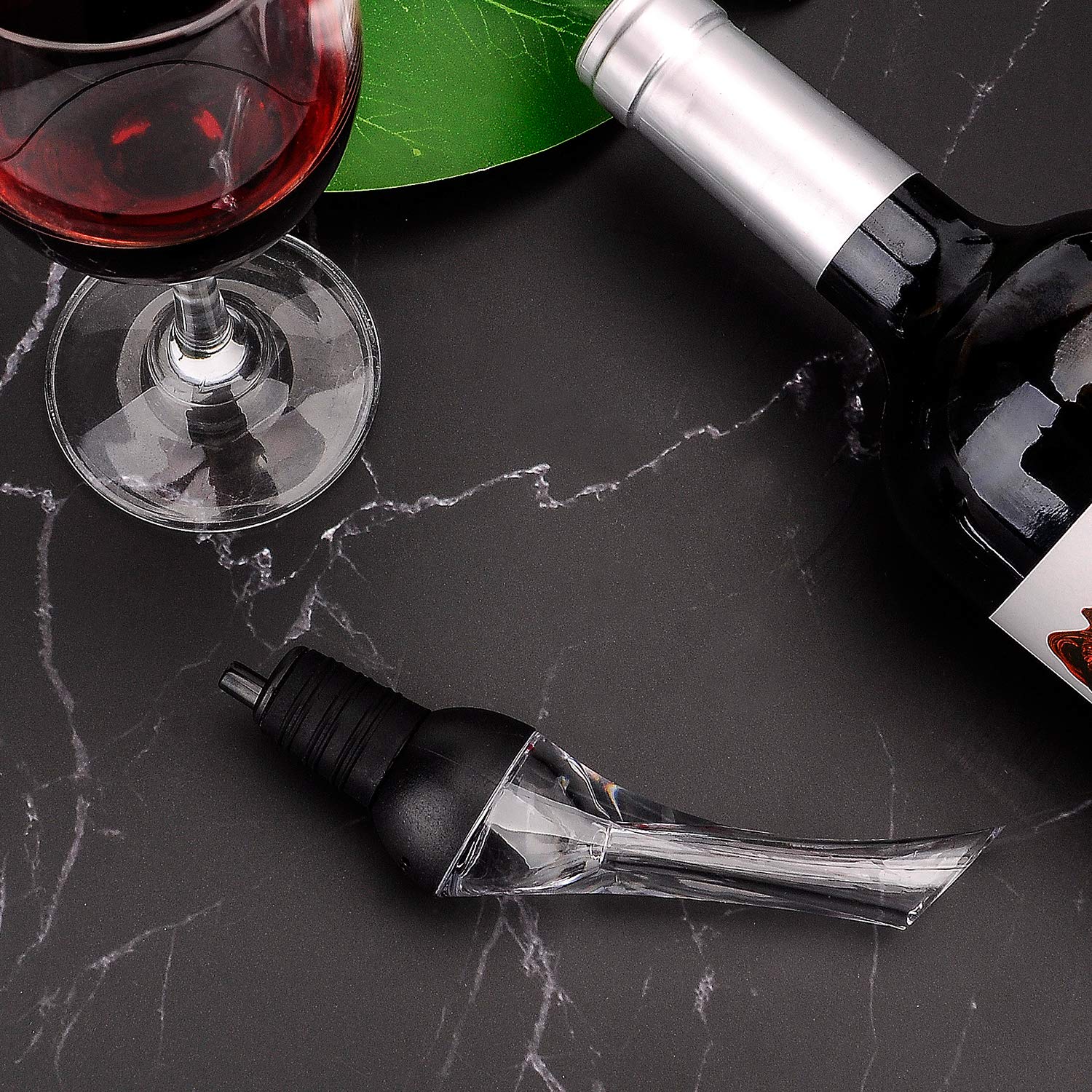 Red Wine Aerator, Wine Decanter Stopper Pourer Gift Set