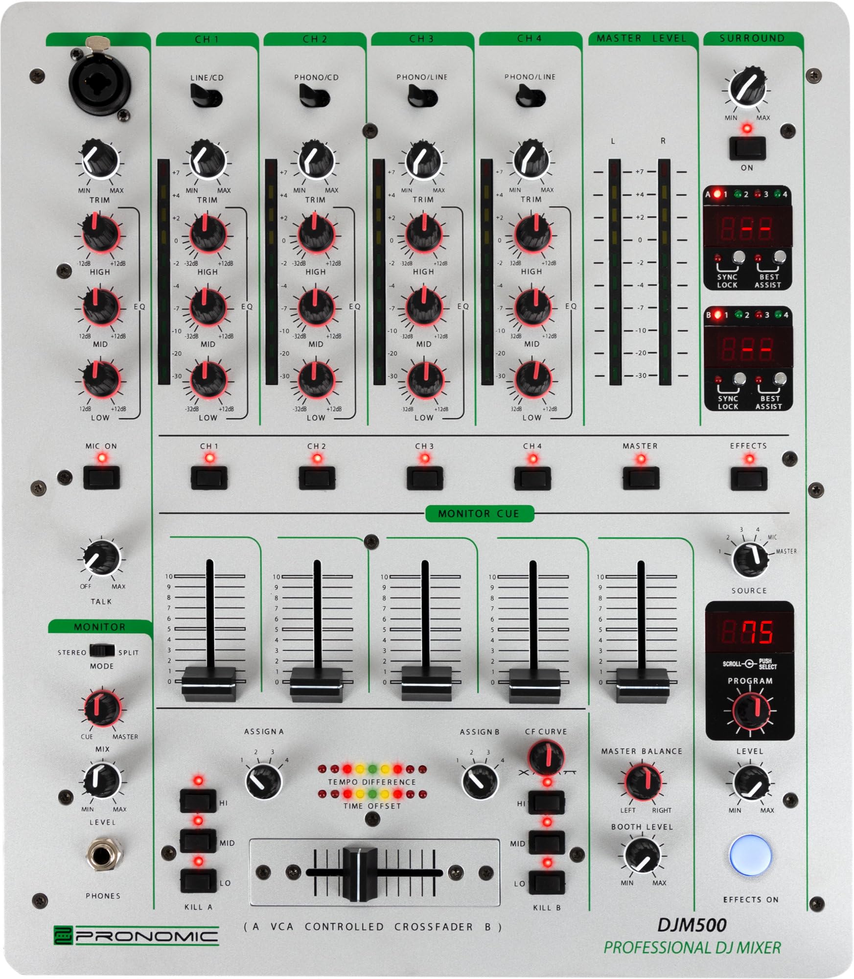 Pioneer パイオニア プロフェッショナルDJミキサー DJM-500 Pioneer DJM-500 DJ Mixer Model 4-Channel Performance Mixer
