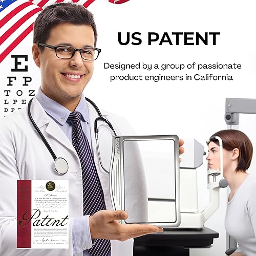 Miniatura 8 de MagniPros - Lupa de página LED ultra brillante de 3 veces con 12 LED regulables antirreflejos área de visión iluminada uniformemente y alivia la