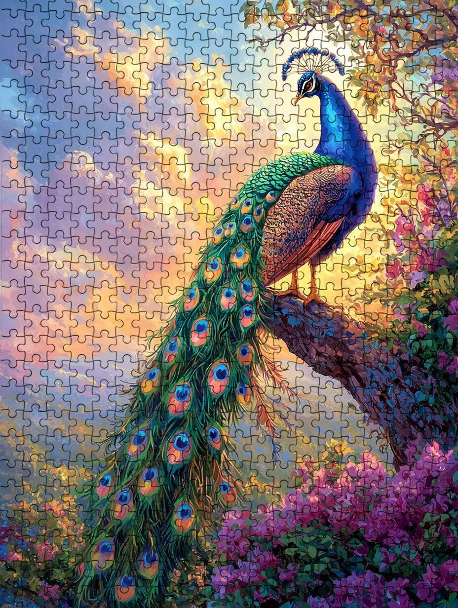 Hermoso Pavo Real Puzzle 2000 Piezas, Rompecabezas Adultos Puzzle, Desafiante Puzzles de Decoración Juego de, Entretenimiento Juego Educativo para Toda la Familia, para Regalo Decoración DX0YL7-523