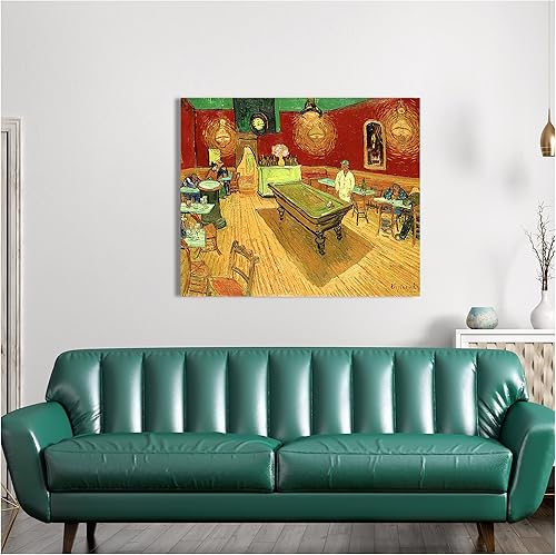 Miniatura 970 de A&T ARTWORK The Starry Night de Vincent Van Gogh. Tamaño del marco: 36 x 30 pulgadas, tamaño de la imagen: 30 x 24 pulgadas, reproducciones clásicas