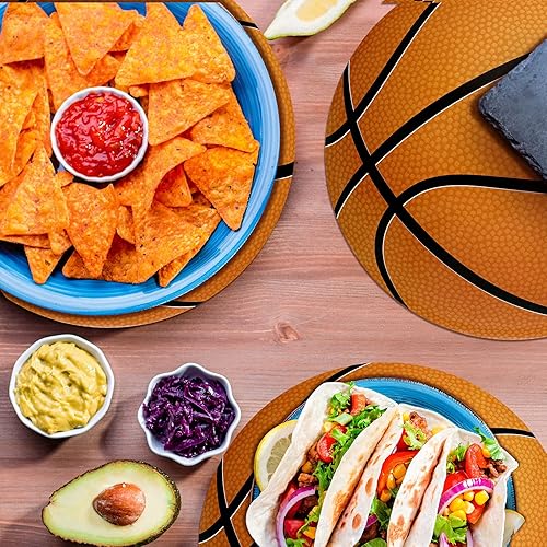 Miniatura 3 de Yinder 50 manteles individuales desechables de 12 pulgadas, manteles individuales de papel de béisbol, decoraciones de fiesta de cumpleaños, regalos