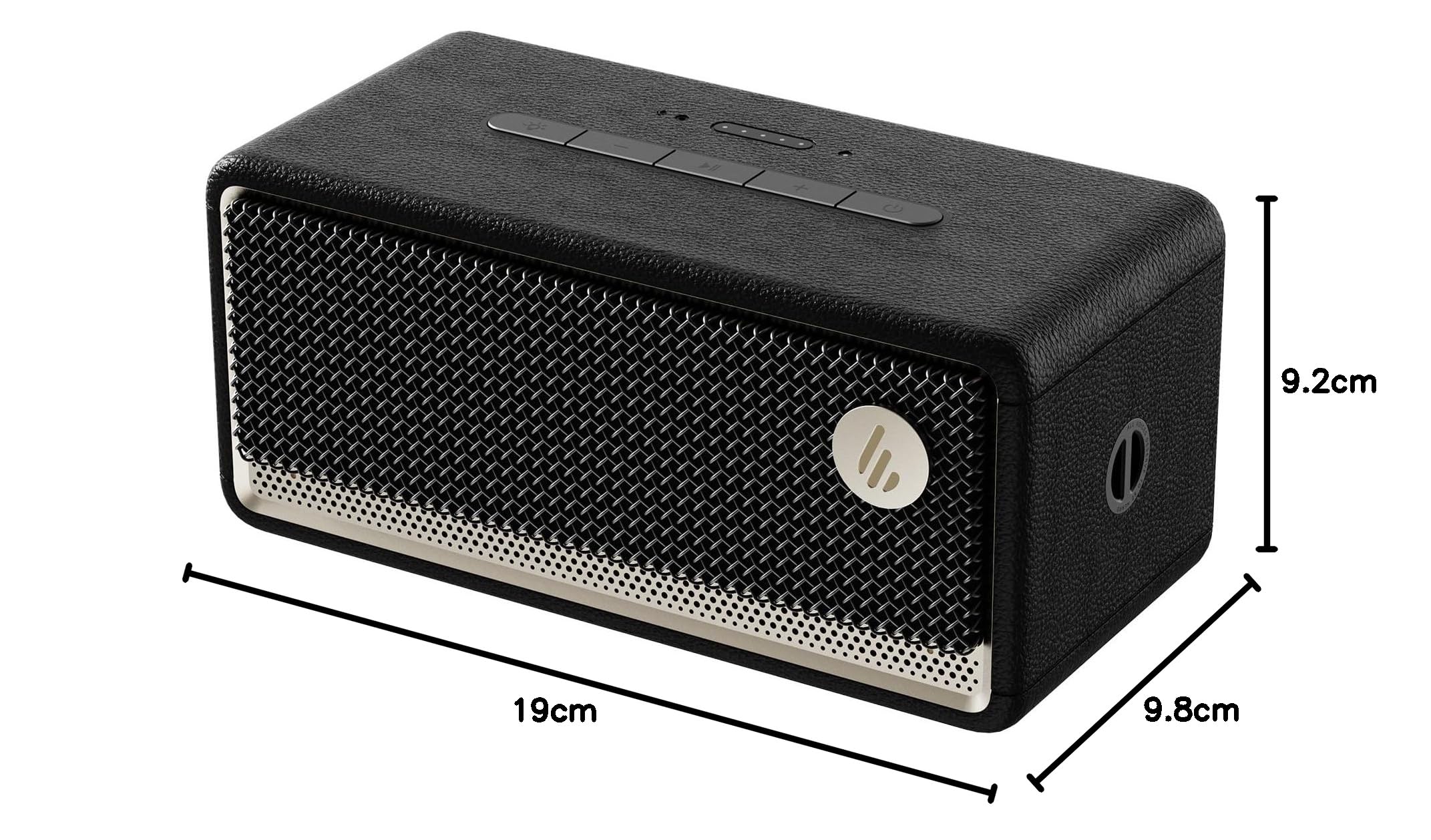 Edifier ES60 Enceinte Bluetooth Premium – Enceinte Portable 34W avec Bluetooth 5.4, étanchéité IP66, autonomie jusqu'à 9h, USB-C, couplage stéréo, éclairage ambiant, Application ConneX