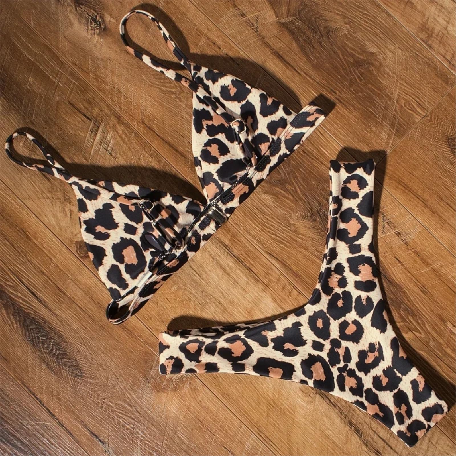 Bikini Mujer Mujeres Triángulo Set De Corte Alto Traje Baño Dos Piezas Ropa Playa-b1250cp-s